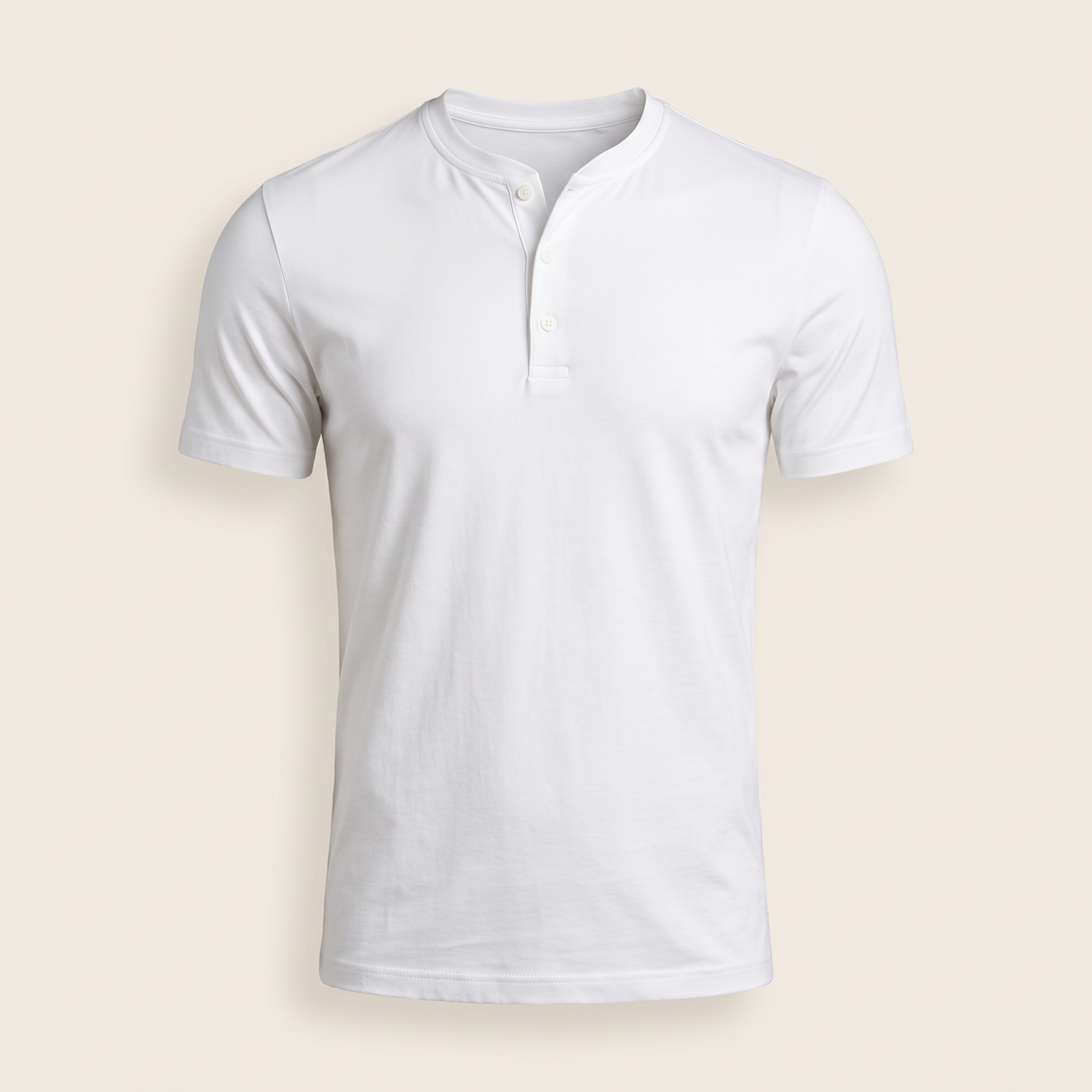 Henley Tee White