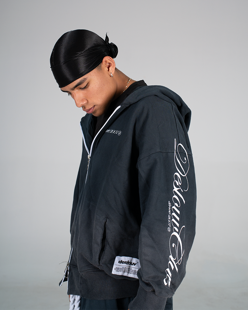CLUB® ZIP HOODIE FADED BLACK