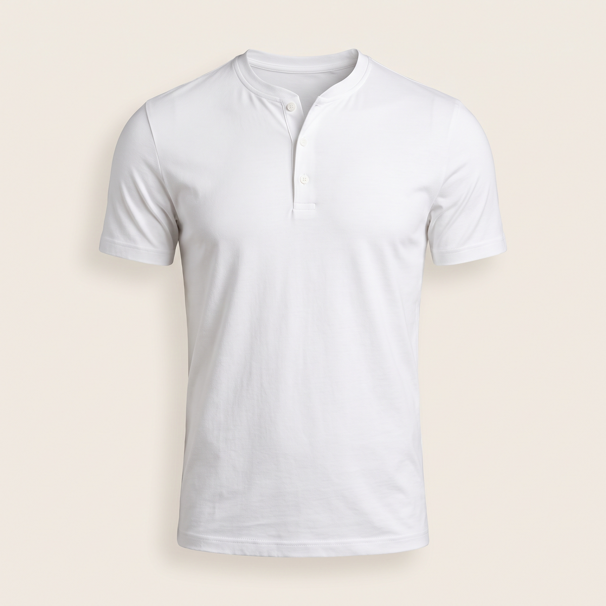 Henley Tee White