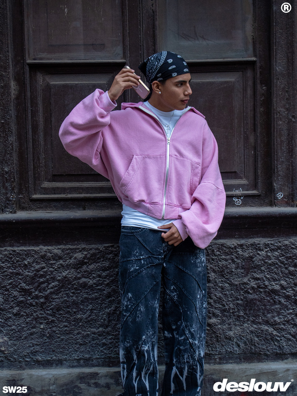 ZIP HOODIE VINTAGE PINK®