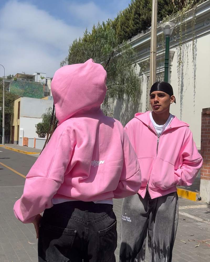 Zip Hoodie Vintage Pink®