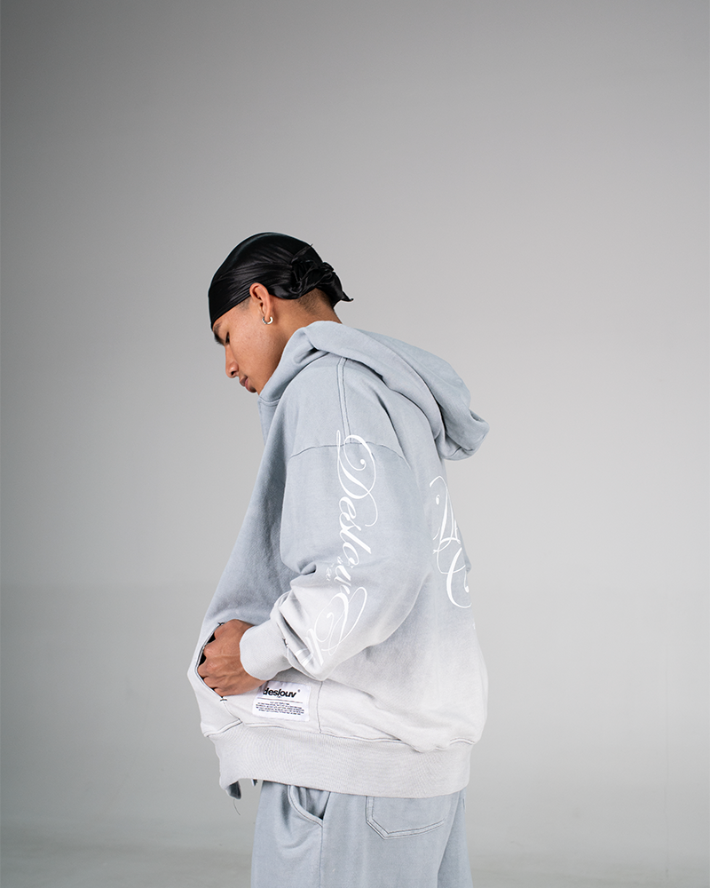 CLUB® ZIP HOODIE FADED GRAY