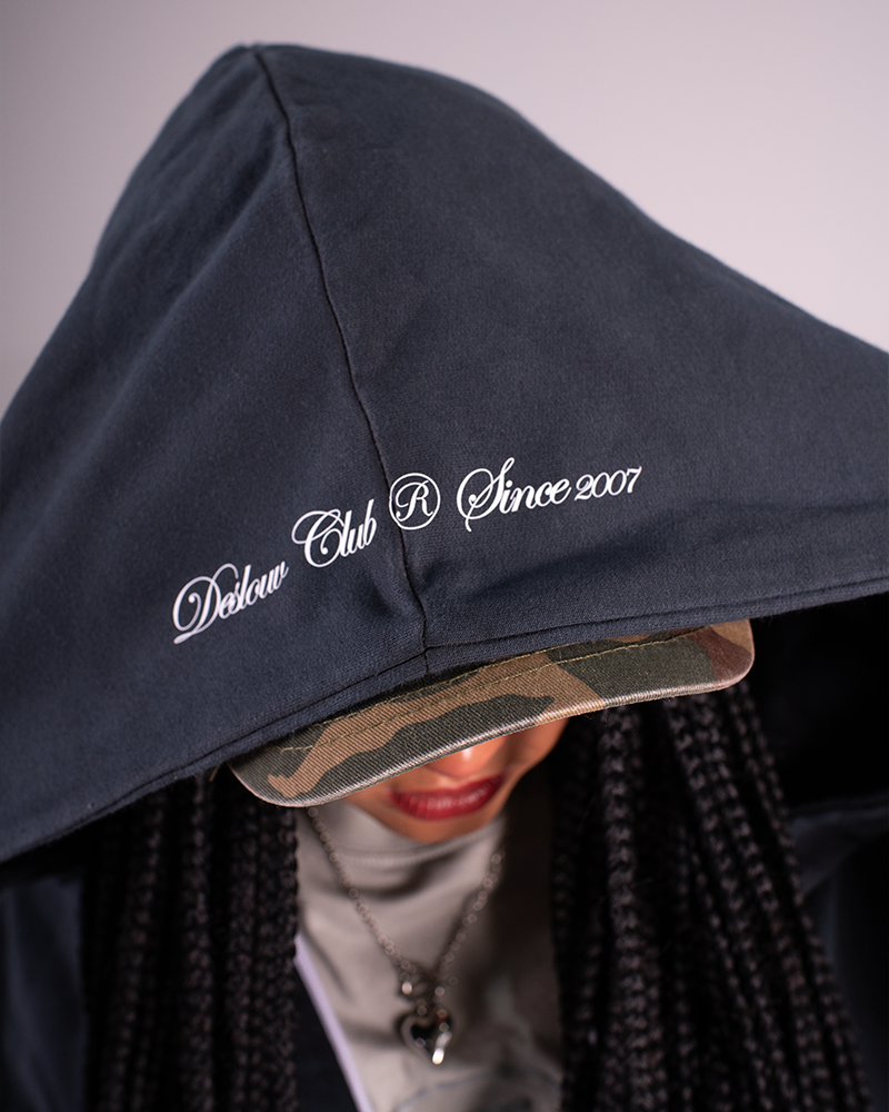 CLUB® ZIP HOODIE FADED BLACK