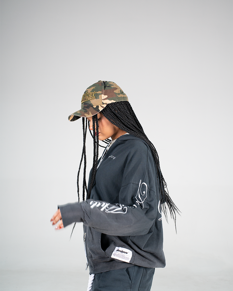 CLUB® ZIP HOODIE FADED BLACK