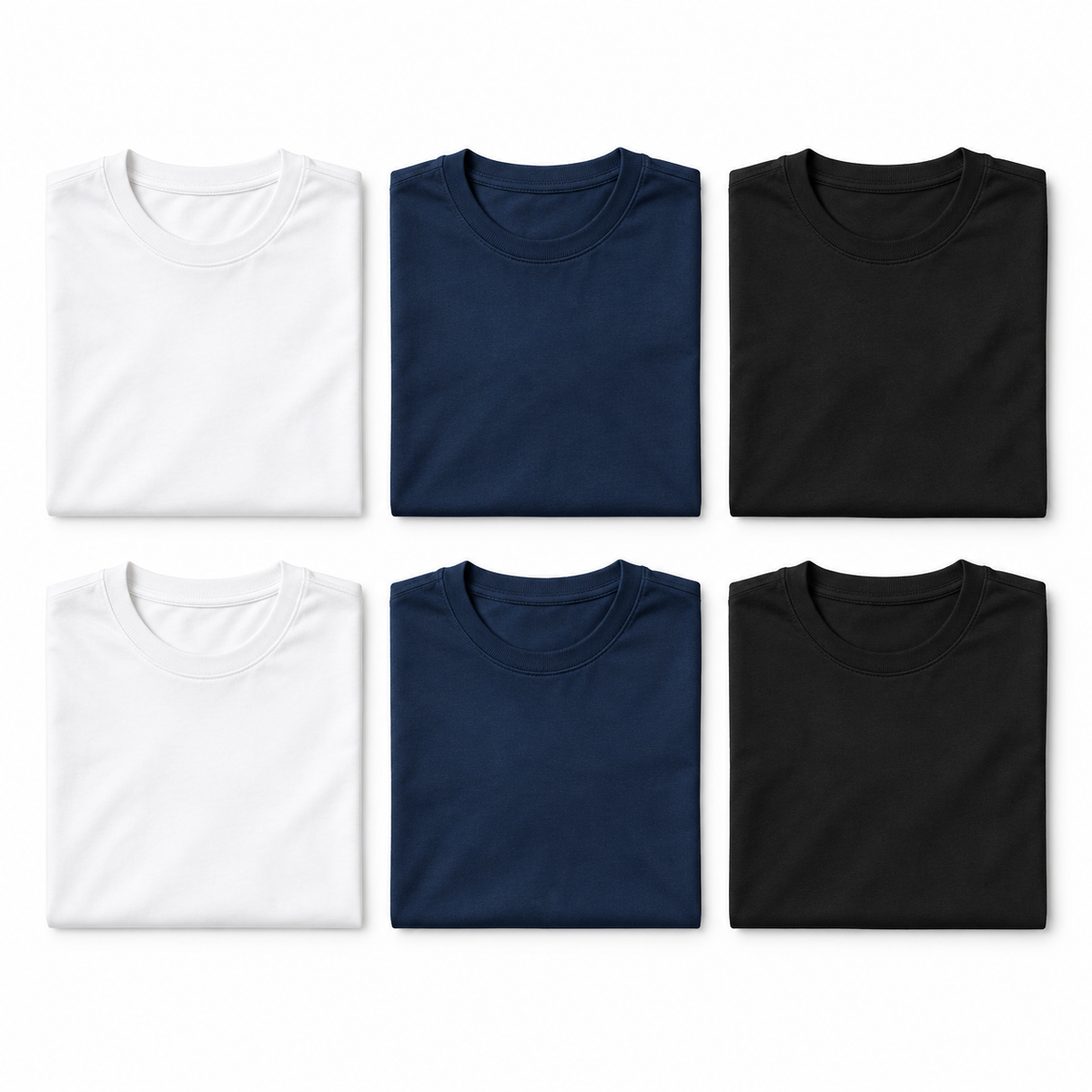 PACK DE 6 POLOS CREW NECK