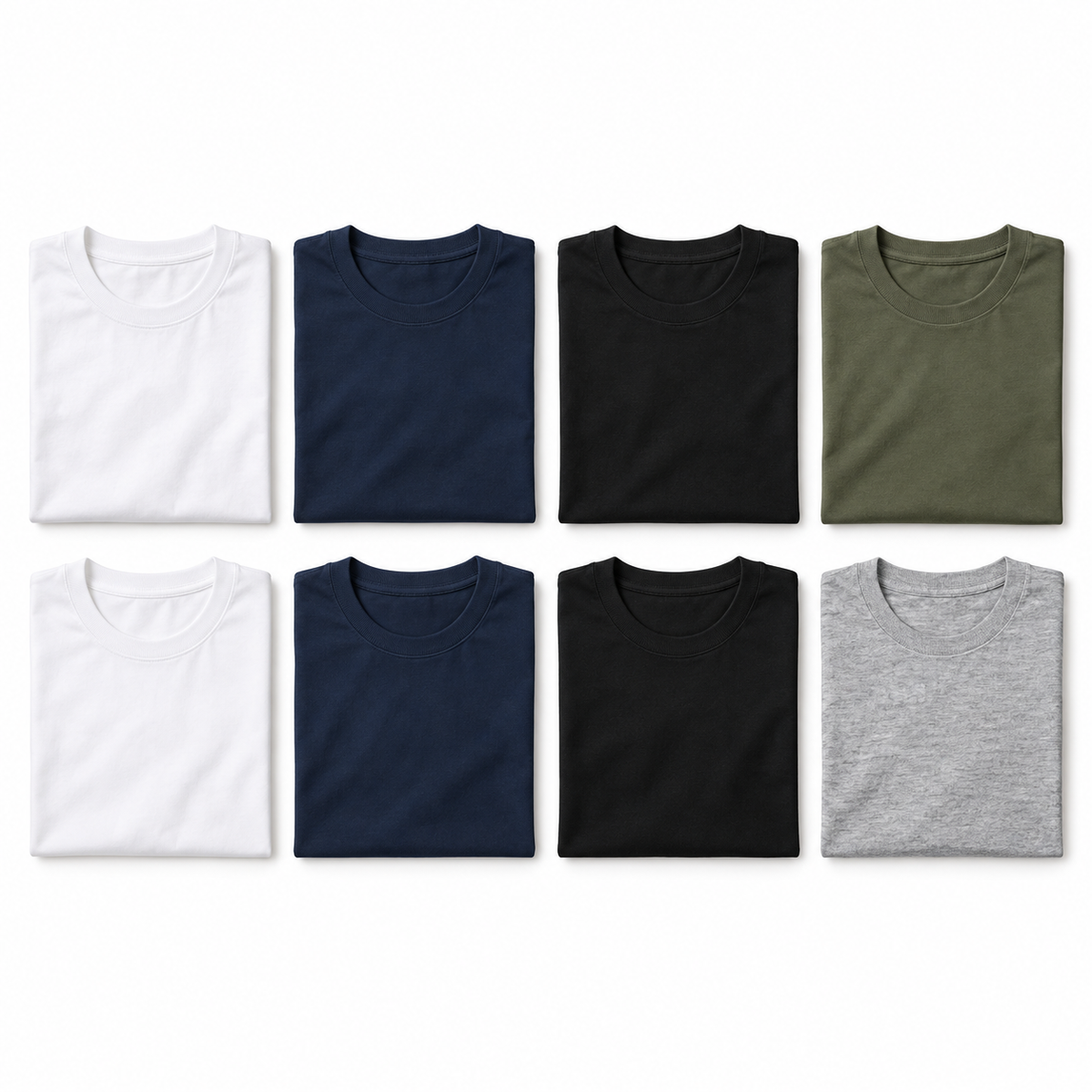PACK DE 8 POLOS CREW NECK