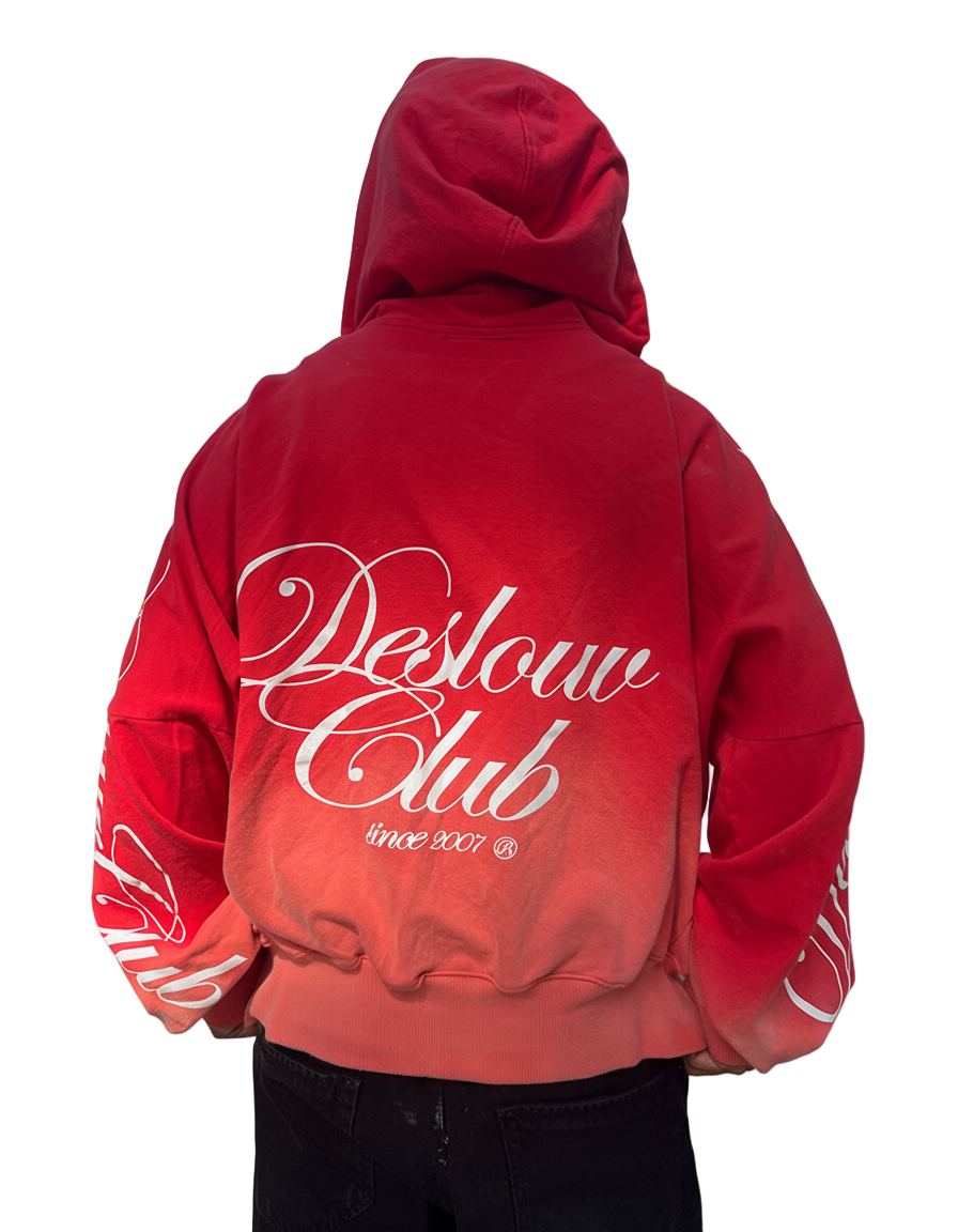 DOUBLE ZIP HOODIE RED®