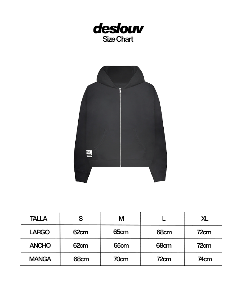 ZIP HOODIE VINTAGE BLACK®