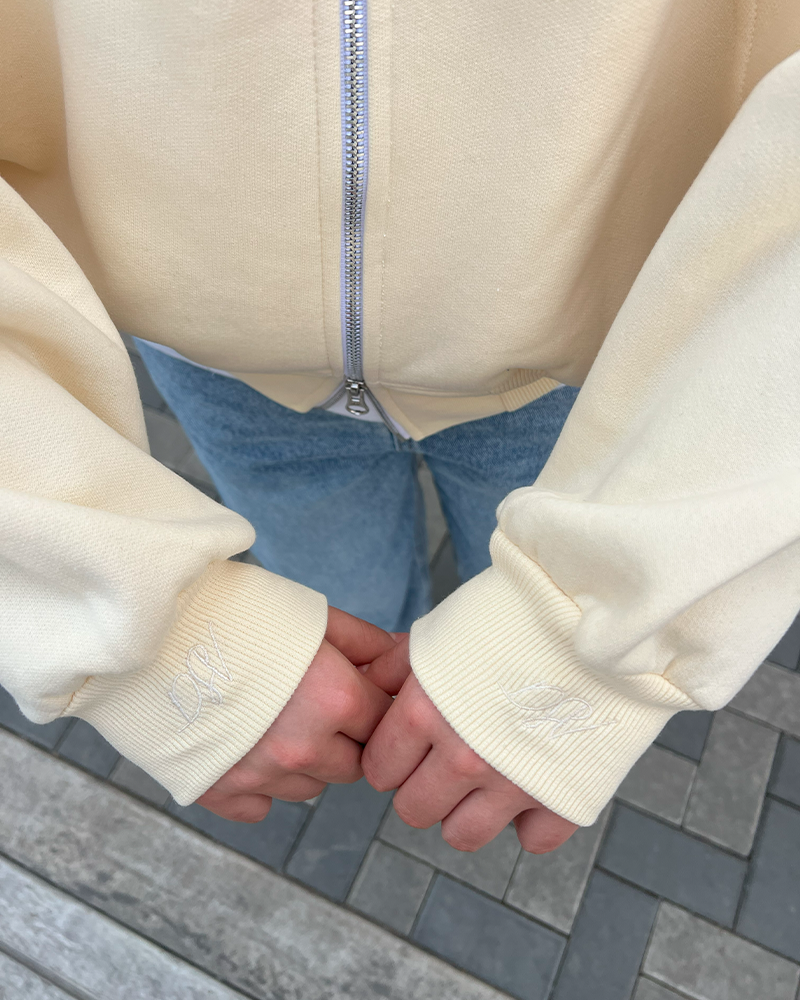 YELLOW DOUBLE ZIP HOODIE®