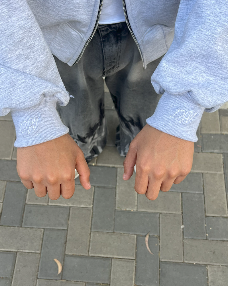 L.P DOUBLE ZIP HOODIE GREY®