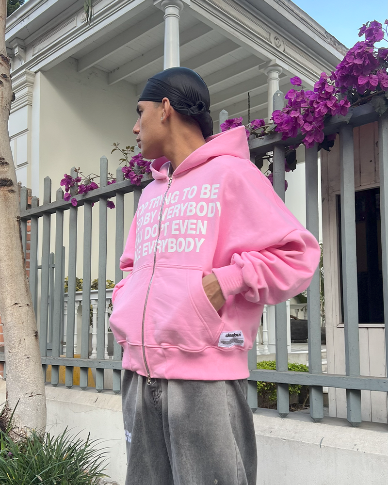 Zip Hoodie Vintage Pink®